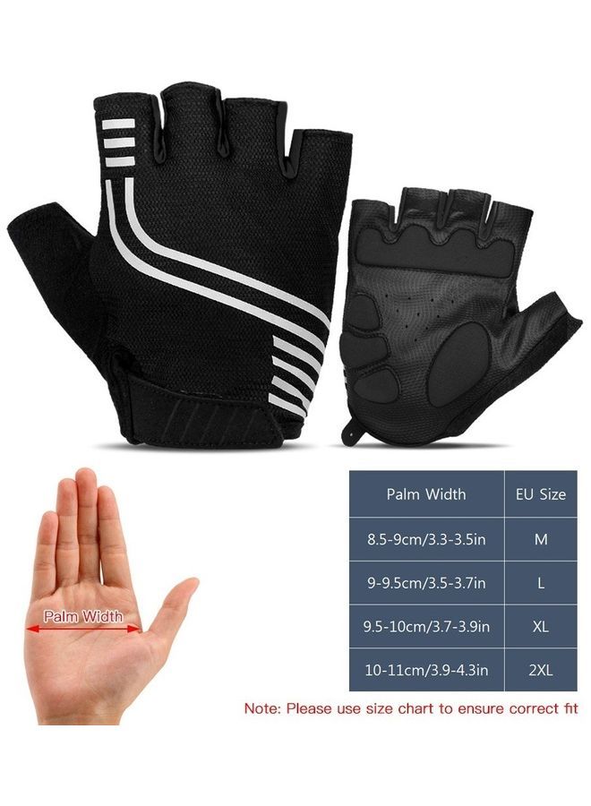 Breathable Half Finger Biking Gloves