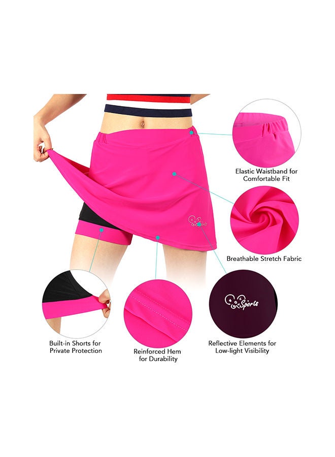 2-in-1 Cycling Skort With Gel Padded Liner