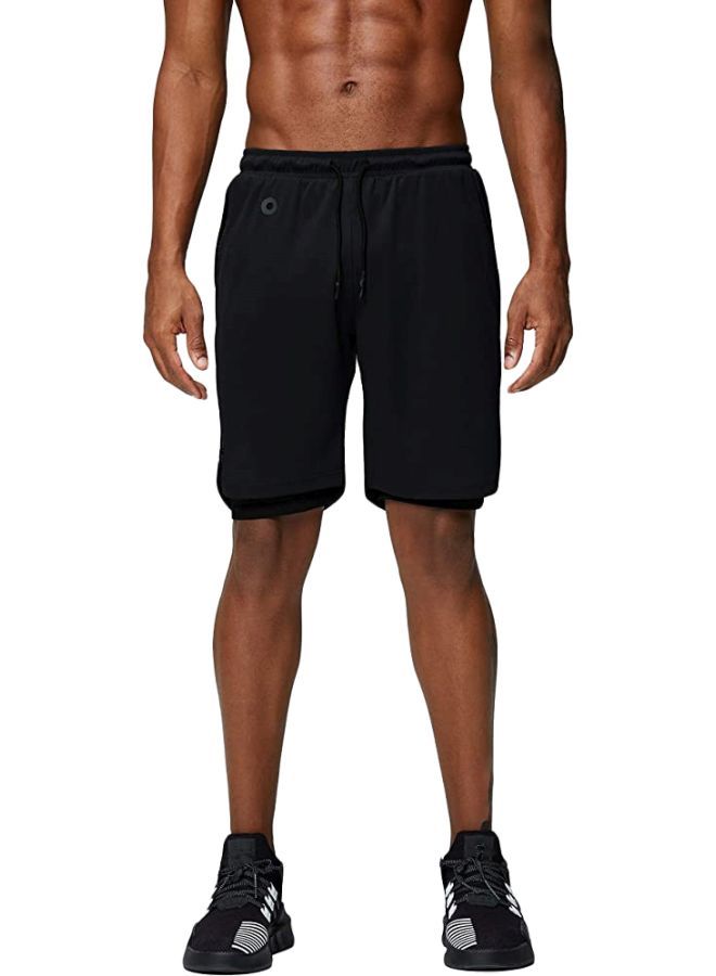 2 In 1 Athletic Shorts With Pockets XXXL