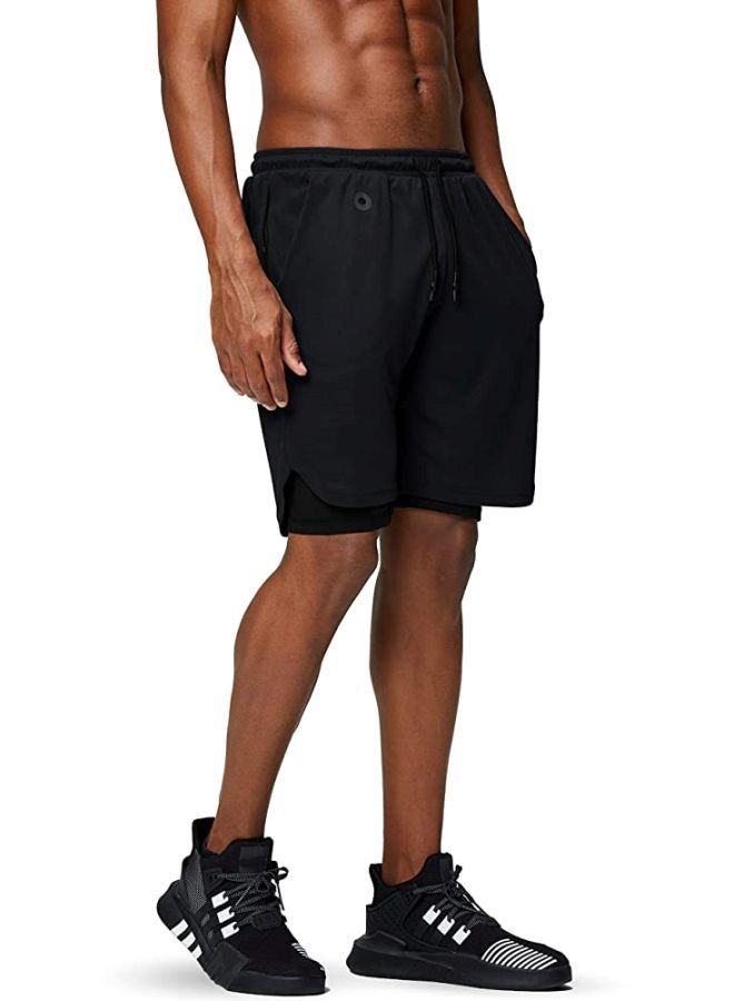 2 In 1 Athletic Shorts With Pockets XXXL