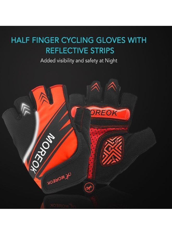 Shock Absorbing Padded Half Finger Gloves