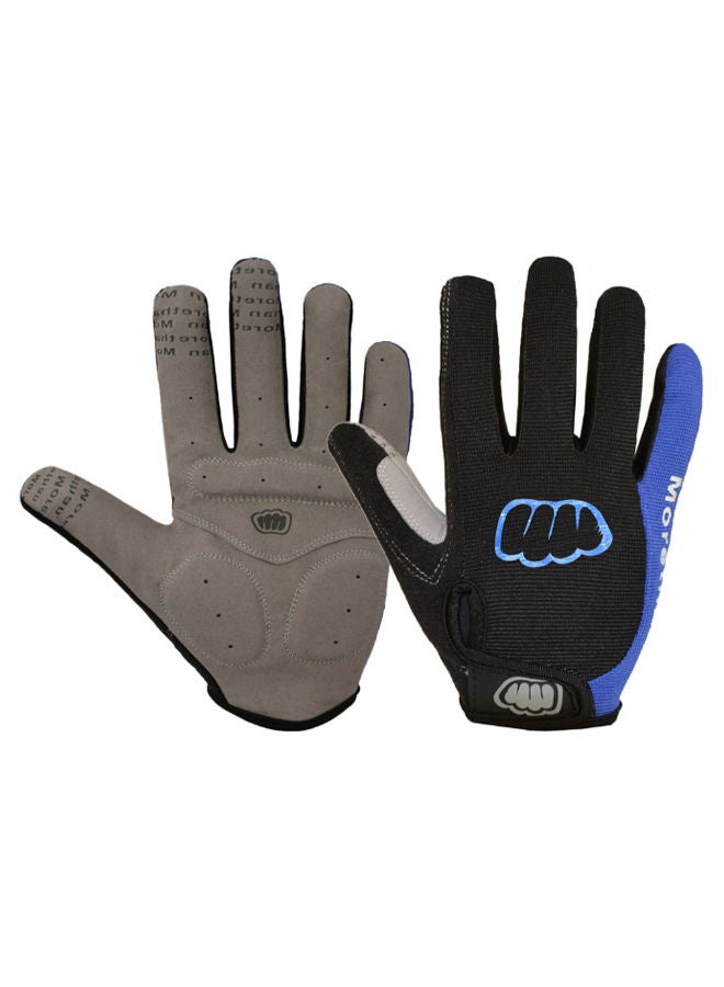 Pair Of Full Finger Cycling Gloves For Mountain Road Bike M