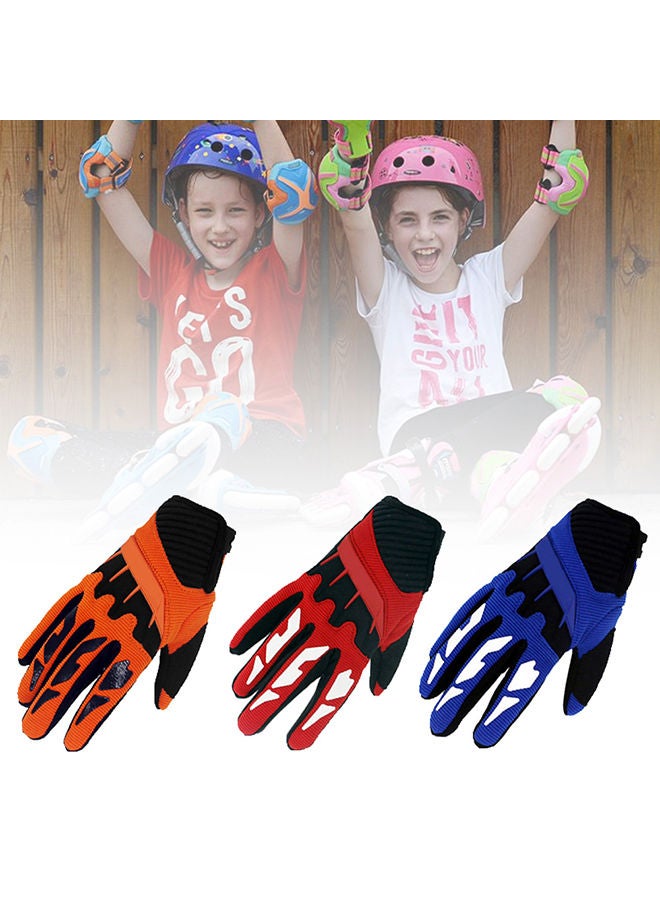 Children Kids Skating Scooter Bicycle Cycling Full Finger Protection Gloves 21x13x3cm