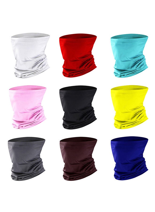 Unisex Solid Color Breathable Anti-UV Dust Face Cover Neck Gaiter Cycling Scarf 14.2x12.1x0.8cm