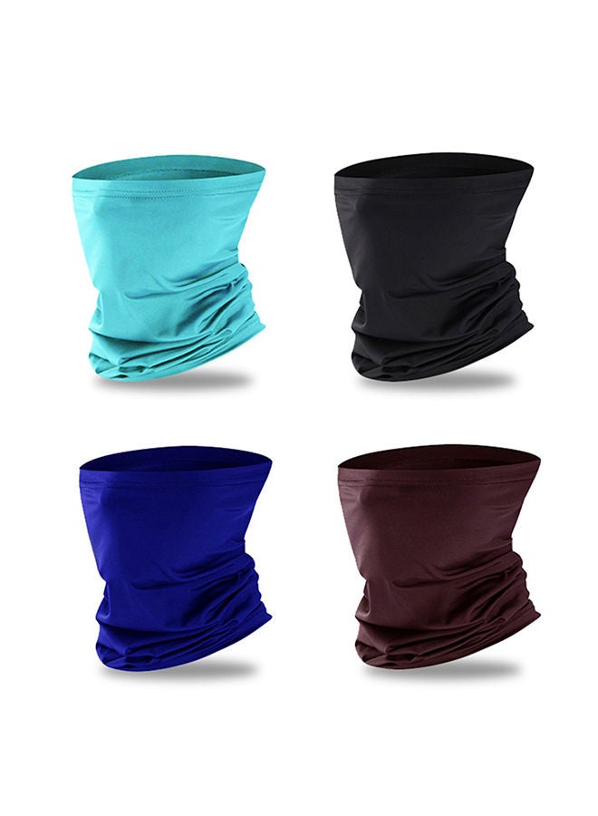 Unisex Solid Color Breathable Anti-UV Dust Face Cover Neck Gaiter Cycling Scarf 14.2x12.1x0.8cm