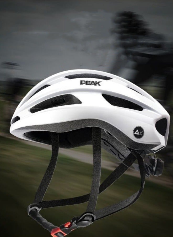 Pickle cycling helmet one-piece road bike helmet breaking wind men's and women's moped bike helmet mountain white