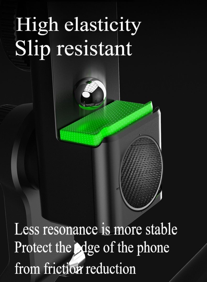 Bike Phone Holder Adjustable Anti-Shake & Stabilize 360° Rotation Motorcycle Phone Holder Bike Phone Holder with Light Flashlight Anti-Off Phone Holder