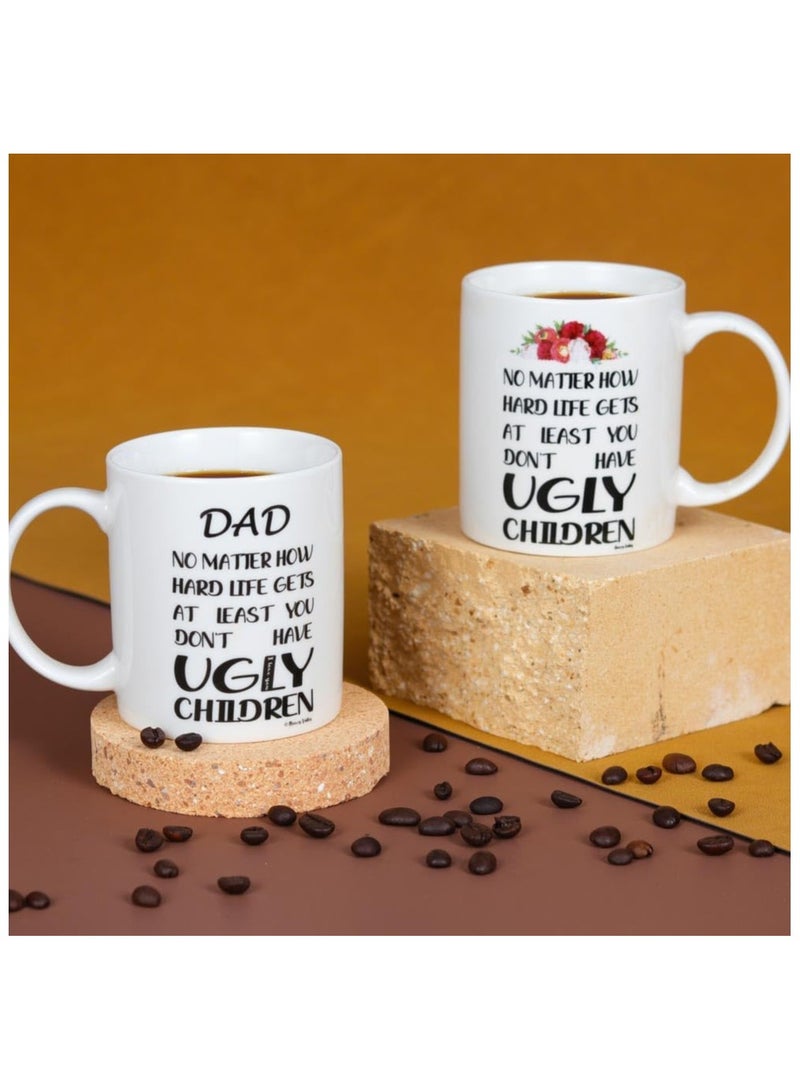 Anniversary Present Gifts for Parents - Mom and Dad Coffee Mugs Set - Gifts for Mom and Dad Together
