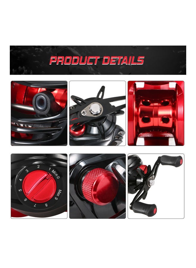 18+1BB Ball Bearings Baitcasting Fishing Reel Left Hand 14 x 7.4 12cm