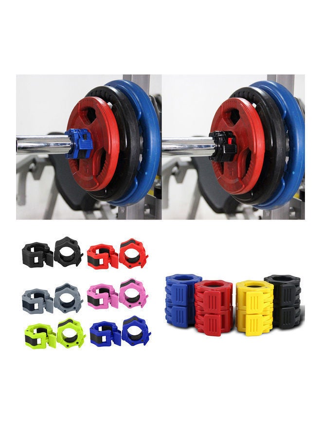 Barbell Collar Lock Clips Clamp Weight lifting Bar Gym Fitness Dumbbell Buckle 20 x 10 20cm