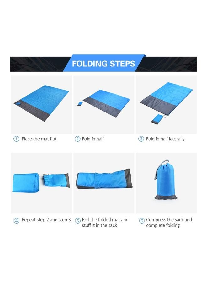 Waterproof Beach Blanket Outdoor Portable Picnic Mat With Bag