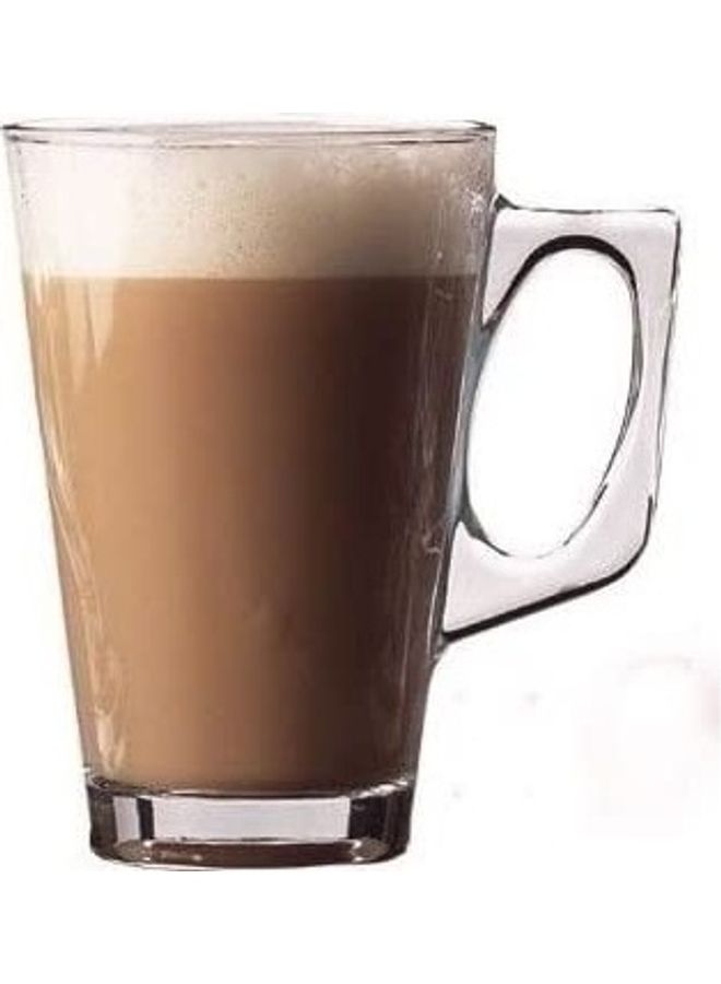 Set Of 6 Premium Café Latte Cup Clear