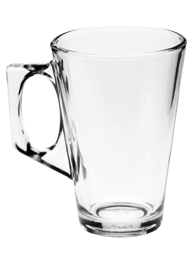 Set Of 6 Premium Café Latte Cup Clear