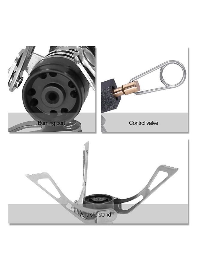 Portable Mini Camping Gas Stove 10.5x4.5x6.5centimeter