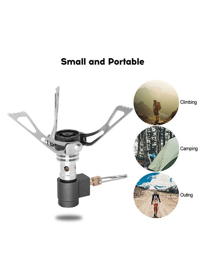 Portable Mini Camping Gas Stove 10.5x4.5x6.5centimeter