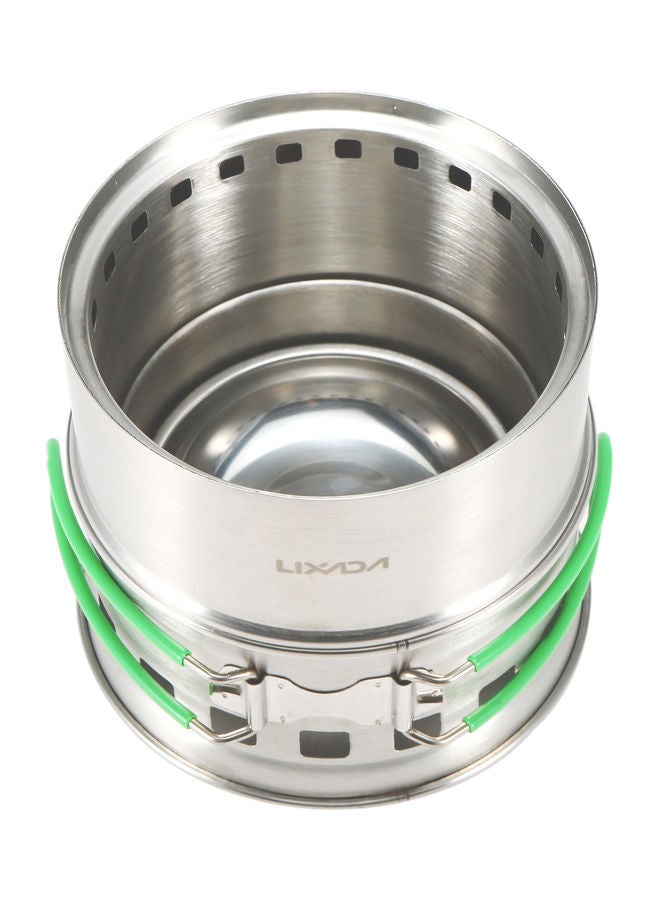 Folding Stainless Steel Camping Stove 14.40 x 9.00 14.00cm