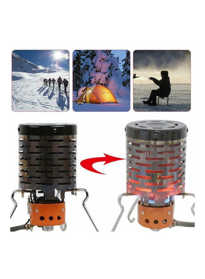 Portable Outdoor Camping Stove Mini Stainless Steel Heating Cover 15x12x12cm