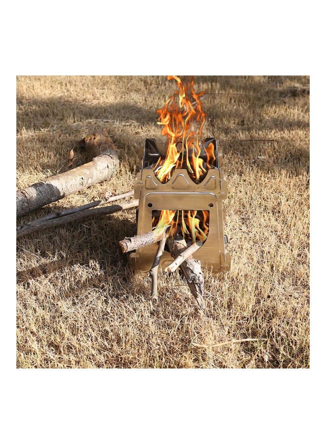 Outdoor Camping Portable Stainless Steel Stove 18.00 x 3.00 15.00cm