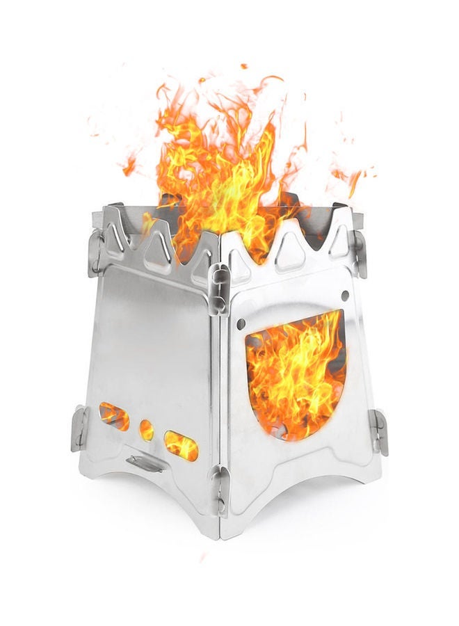 Outdoor Camping Portable Stainless Steel Stove 18.00 x 3.00 15.00cm