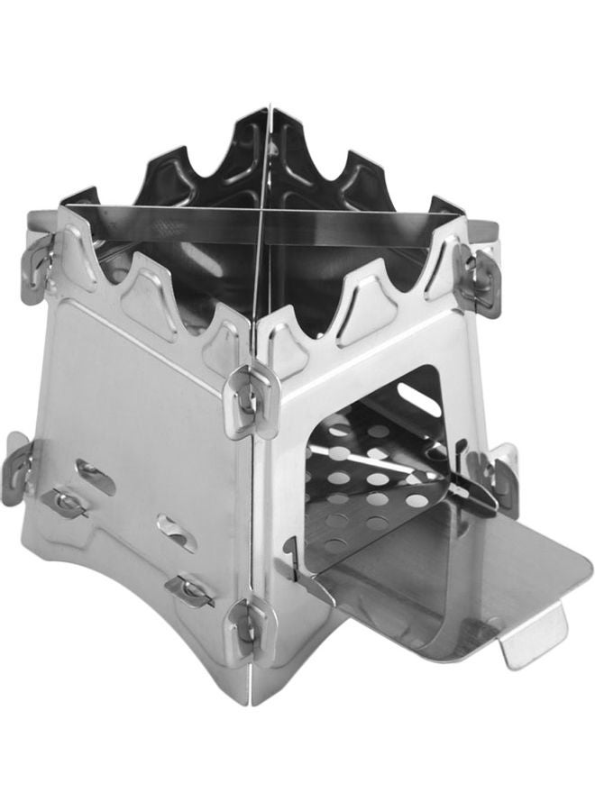 Foldable Stainless Steel Camping Stove 12.5x12.5x15cm
