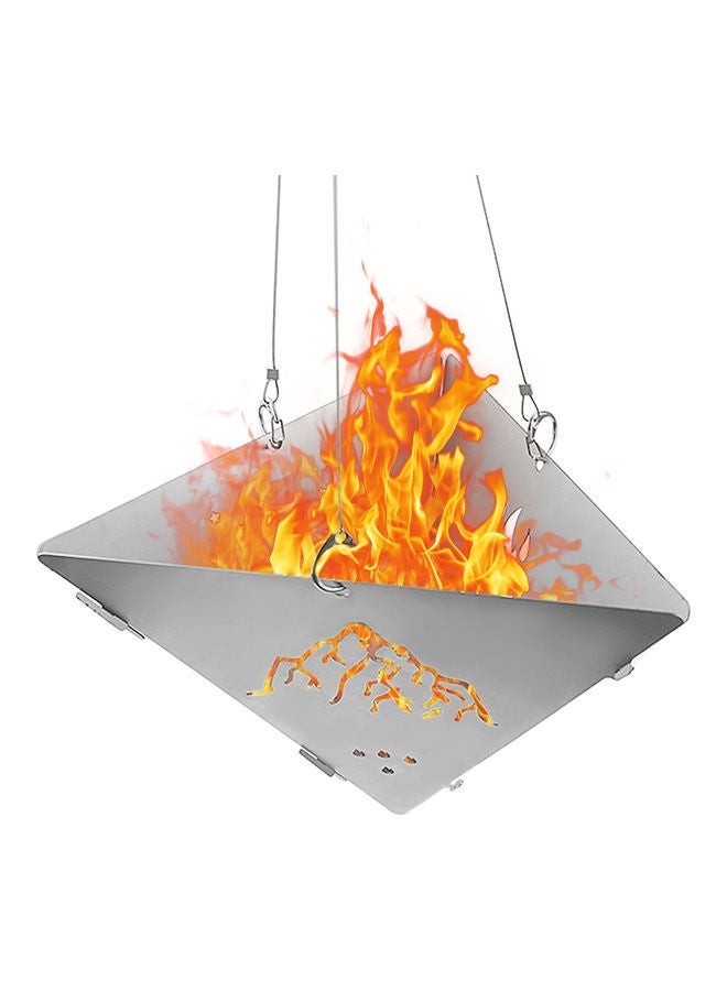 Outdoor Triangle Wood Burning Stove 25 x 22cm