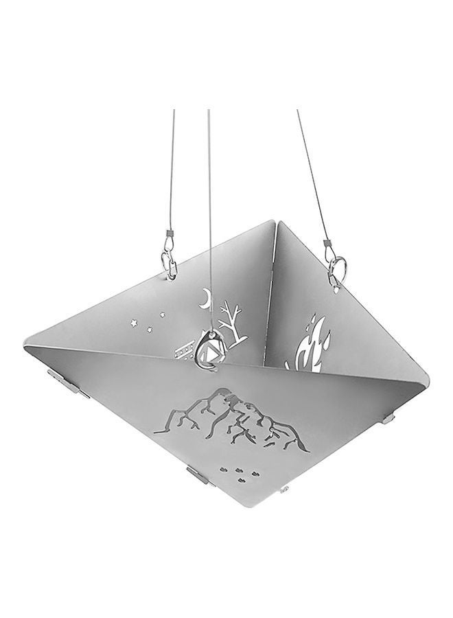 Outdoor Triangle Wood Burning Stove 25 x 22cm