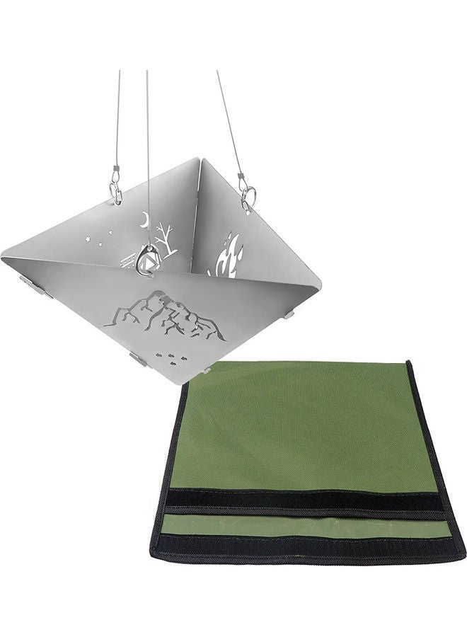 Outdoor Triangle Wood Burning Stove 25 x 22cm