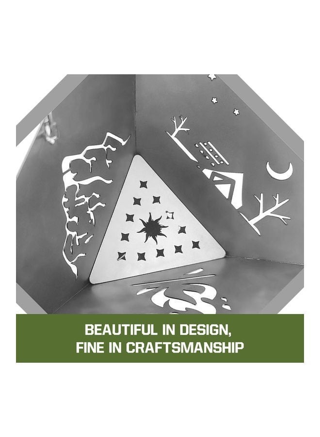 Outdoor Triangle Wood Burning Stove 25 x 22cm