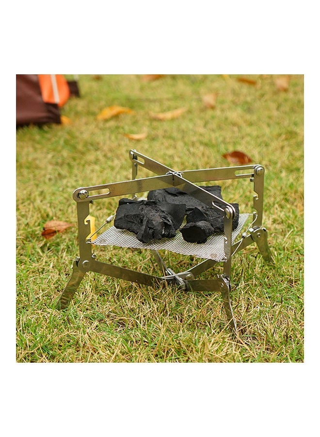 1 Layer Outdoor Adjustable Stainless Steel Cook Stove Burner Fire Net 24.5x2cm