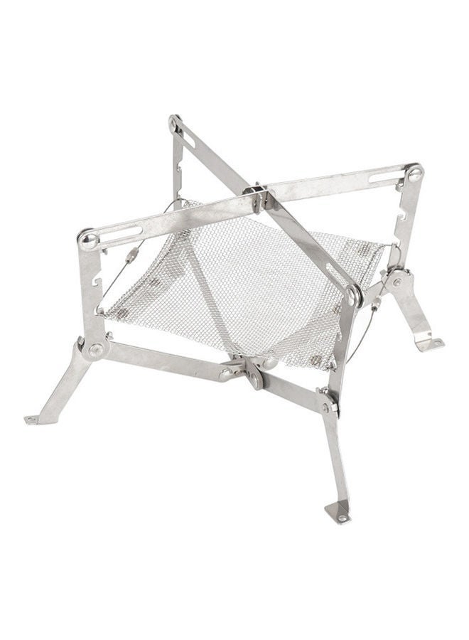 1 Layer Outdoor Adjustable Stainless Steel Cook Stove Burner Fire Net 24.5x2cm