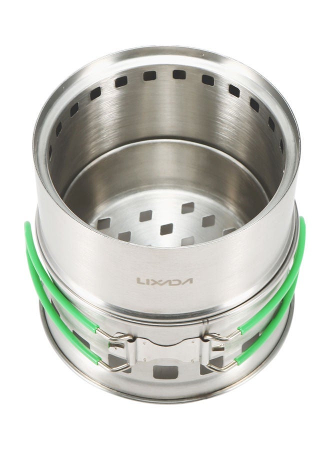 Folding Stainless Steel Camping Stove 14.40 x 9.00 14.00cm