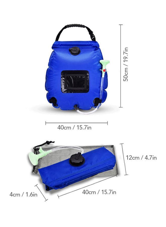 Solar Powered Collapsible Water Bag 40x12x4centimeter