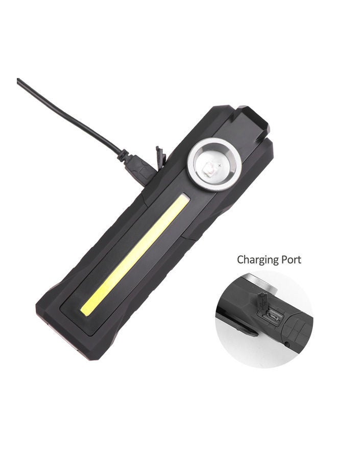 Rechargeable LED Flashlight with Magnetic Base for Camping