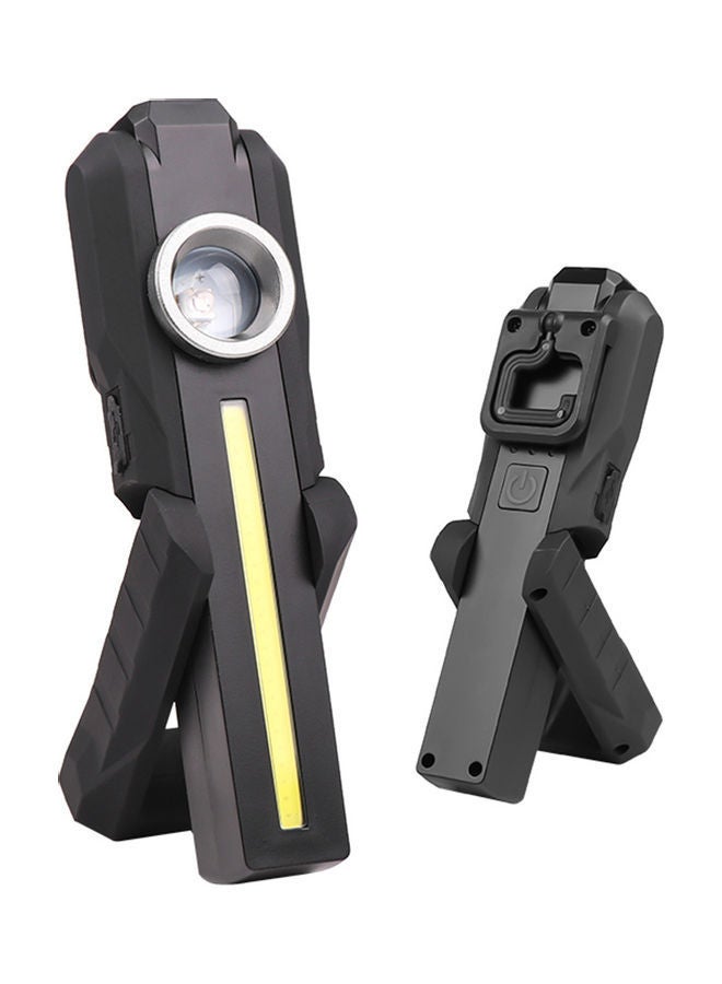 Rechargeable LED Flashlight with Magnetic Base for Camping