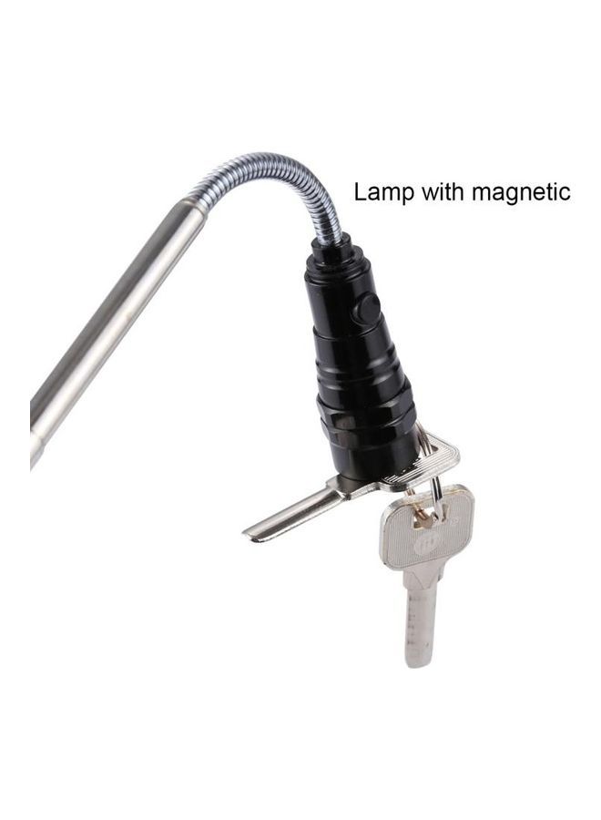 3-LED Flashlight With Extending Magnetic Pick-Up Tool