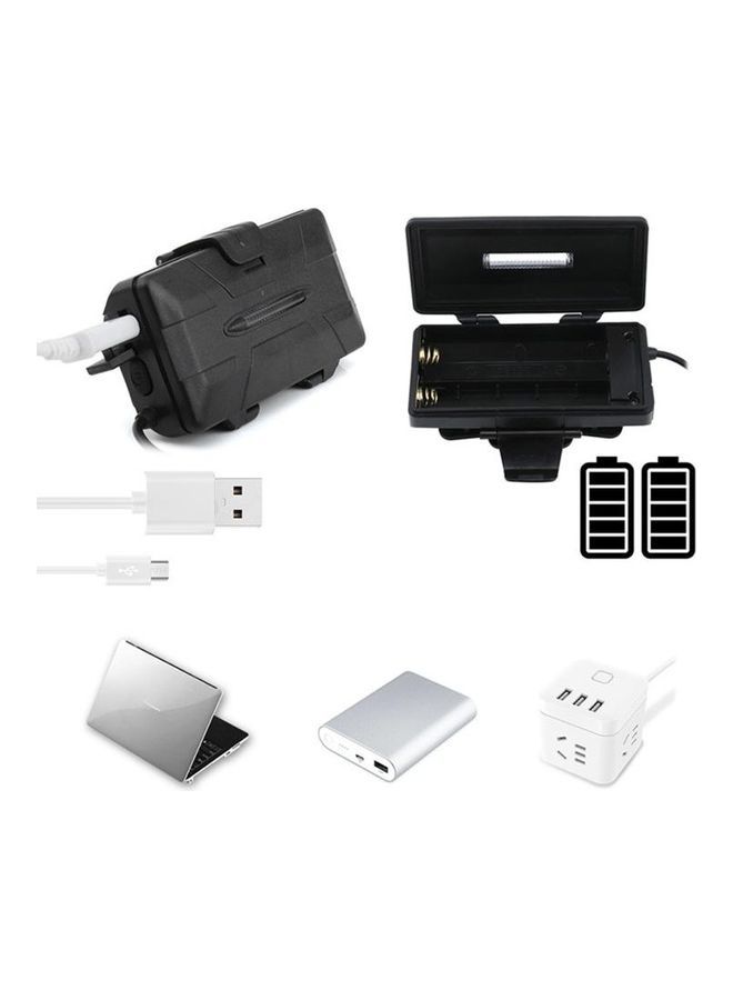 8-LED Multi-Functional YWX USB Rechargeable Headlight