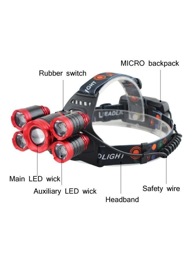 Outdoor Zoom Sensor 5 LEDs Headlight