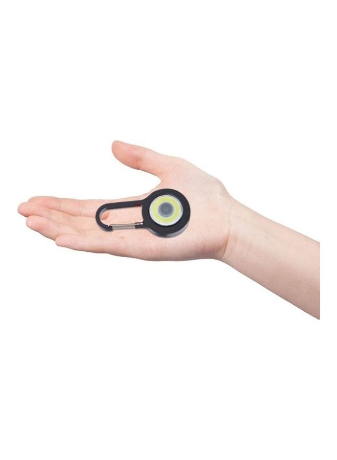 3-Piece Mini Carabiner COB Flashlight Outdoor Portable Keychain