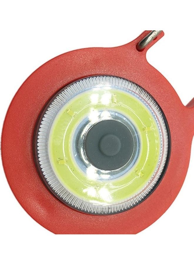 3-Piece Mini Carabiner COB Flashlight Outdoor Portable Keychain