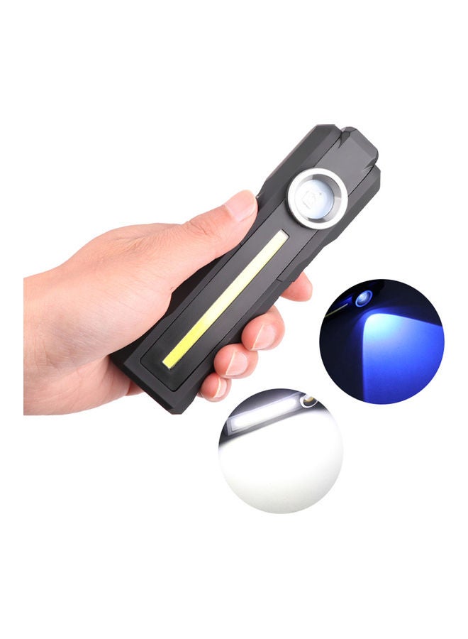 Rechargeable LED Flashlight with Magnetic Base for Camping