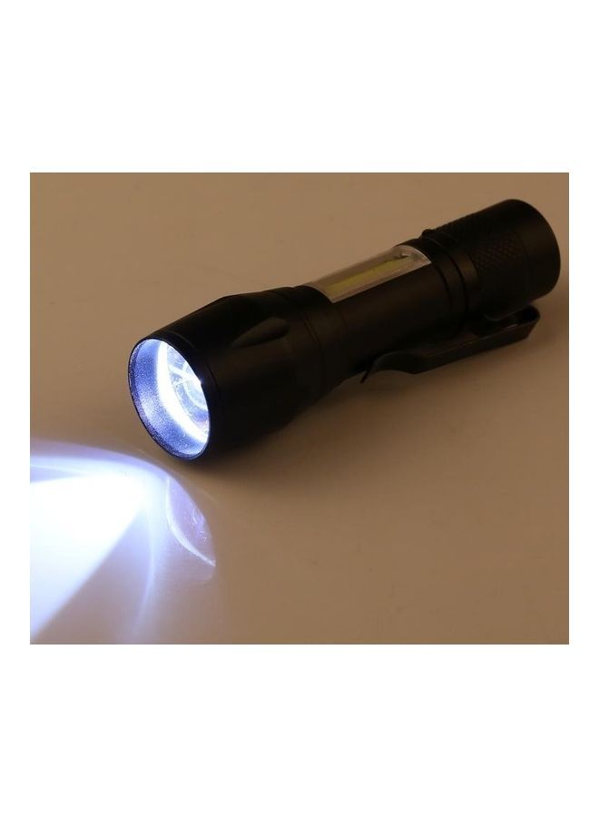 3-Modes A3 USB Charging Waterproof Zoomable XPE + COB Flashlight With Clip And Storage Box