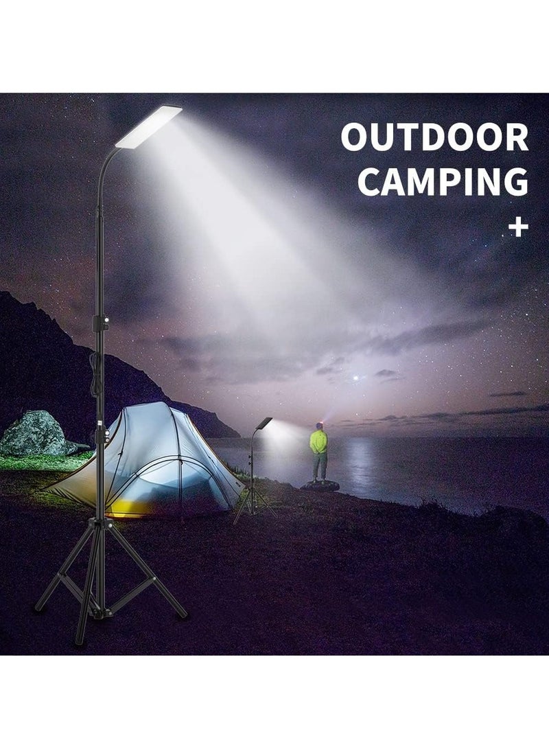 LED Camping Light, Portable Outdoor Light with Telescopic Tripod, Powered by USB Port, Multiple Usage Outdoor Lamp for Garden, Patio, Camp, Tent, Fishing and Emergency Car Repair