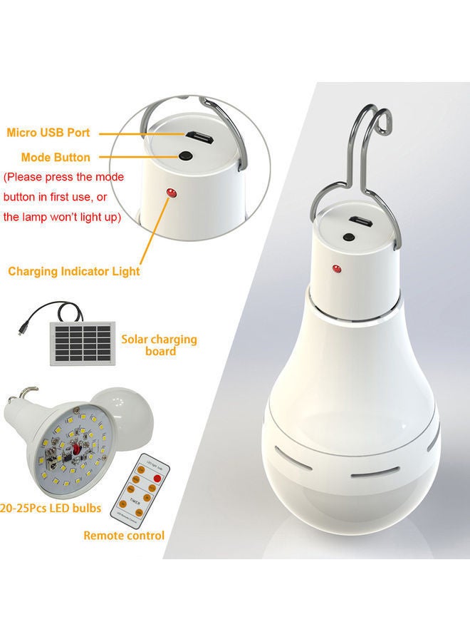 LED Solar Bulb With Remote Control 14x7.5x8.5cm