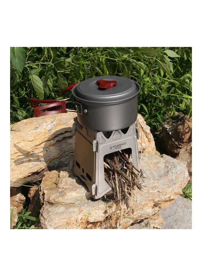 Camping Wood Stove Portable Folding 17.7 X 15 2.7cm