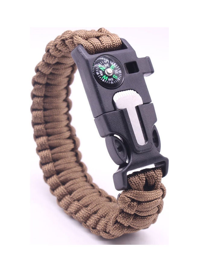 5-In-1 Multi-function Outdoor Seven-core Umbrella Rope Lanyard Camping Adventure Bracelet 25x25x25cm