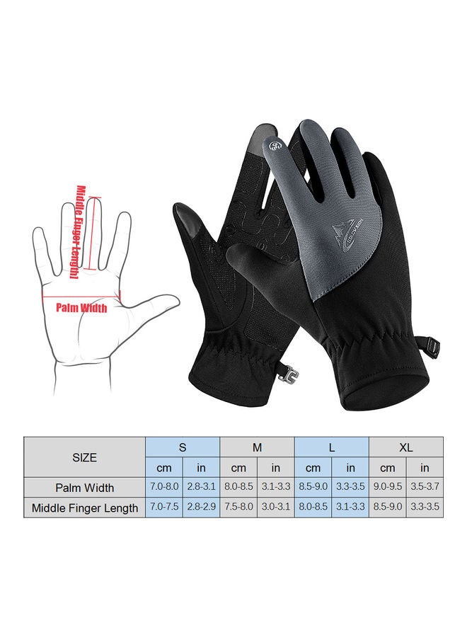 Water Resistant Windproof Warm Gloves 26.0x13.0x2.0cm