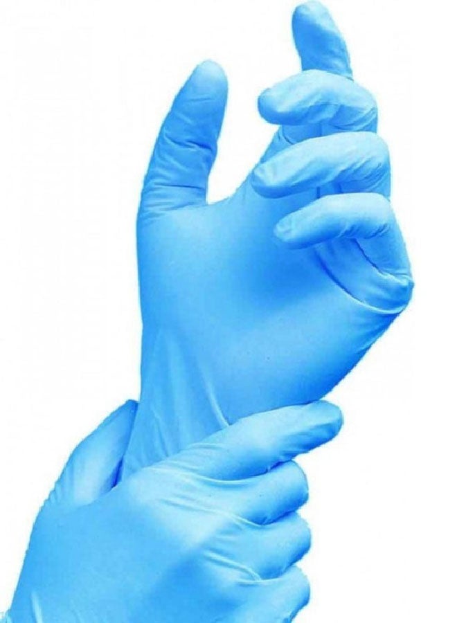 100-Piece Nitrile Gloves Blue Medium