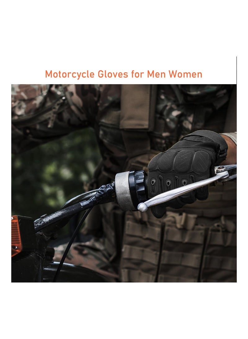 Tactical Gloves for Men Women, Touchscreen Knuckle Protection Motorcycle Cycling Gloves for Work Hunting Paintball Outdoor Driving, Motorcycle, Fishing, Cycling, Hunting, Hiking, Running(L)