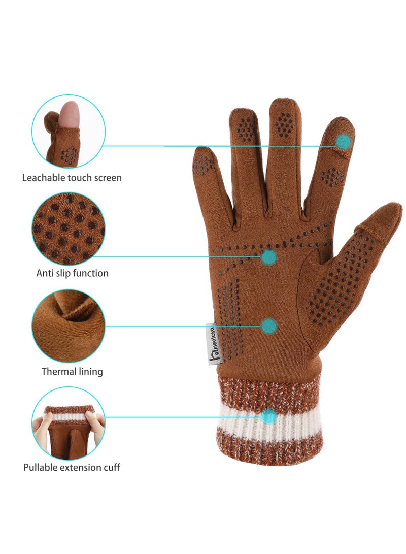 Touchscreen Gloves Winter Gloves,Thermal Gloves Sport Warm and Windproof for Skiing Cycling Women and Men