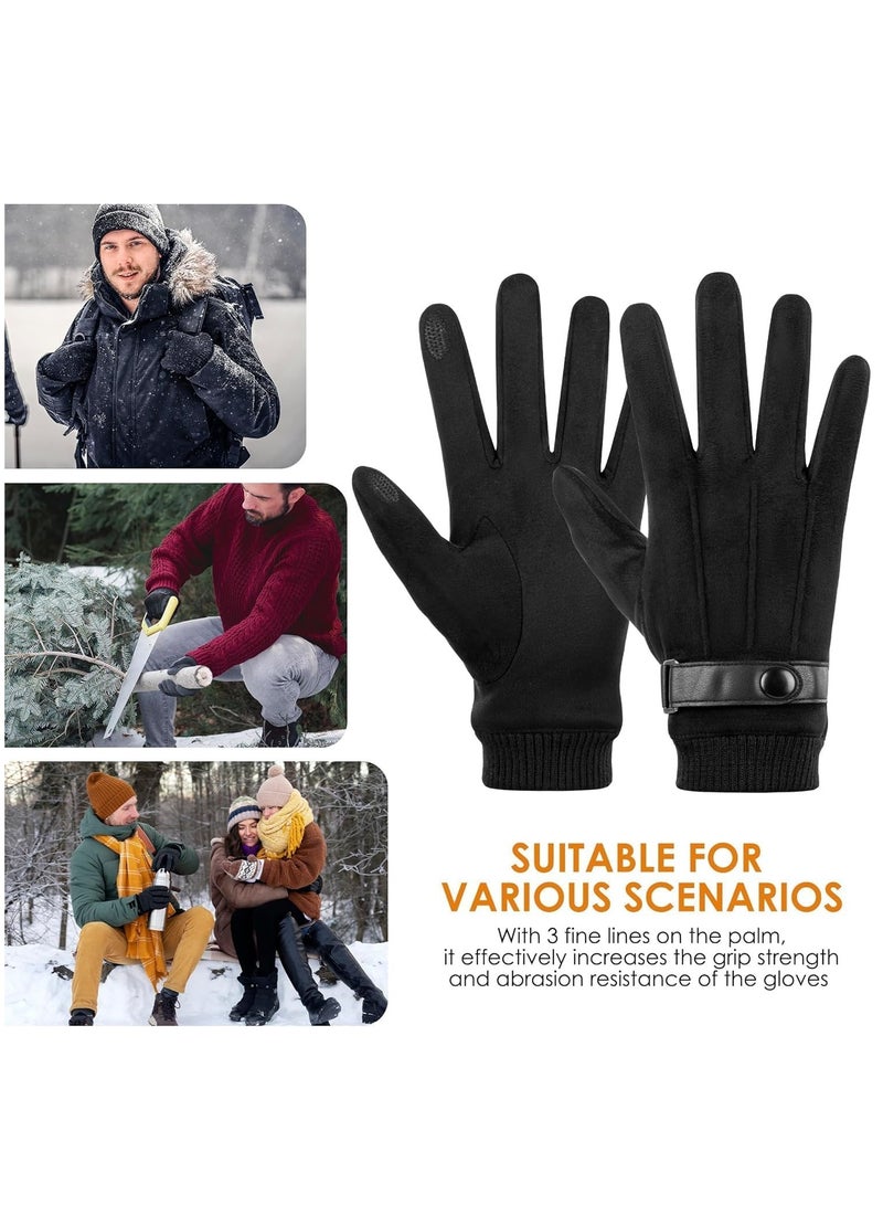 Winter Gloves Men Women Touch Screen Glove Cold Weather Warm Gloves Freezer Work Gloves Suit for Running Driving Cycling Working Hiking （Uniform Size）